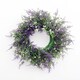 image 1 of Living and Home Round Artificial Lavender Flower Wreath