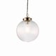 image 1 of Brydon 25cm Globe Ceiling Pendant Antique Brass, Clear Glass, E27