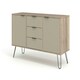 image 2 of Core Products Augusta Driftwood, Medium Sideboard With 2 Doors, 3 Drawers H73.6cm x W130.6cm x D43cm Cream