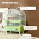 image 6 of PawHut 3-Tier Hamster Cage, Hamster Habitat with Accessories, Green