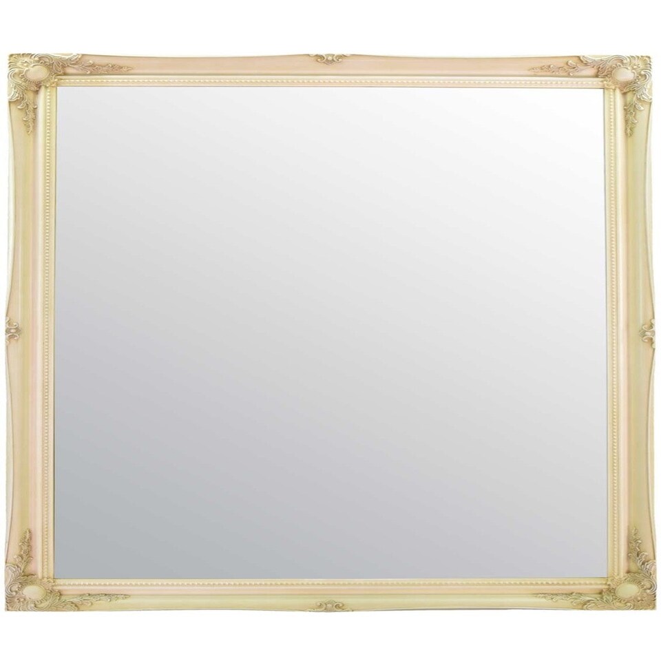 image 1 of Hamilton Cream Shabby Chic Design Wide Wall Mirror 137 x 106 CM White