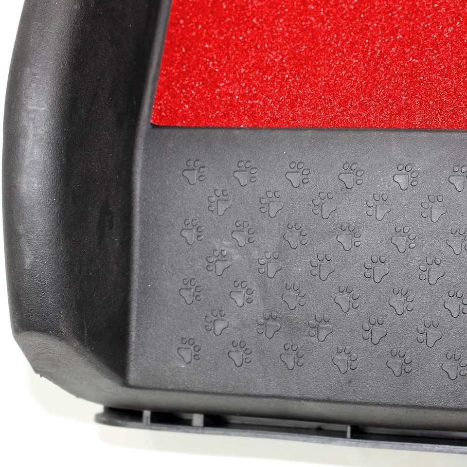 image 1 of Red Lightweight Folding Travel Pet Ramp