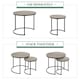 image 6 of Yaheetech Round Nesting End Table Set with Metal Base Grey