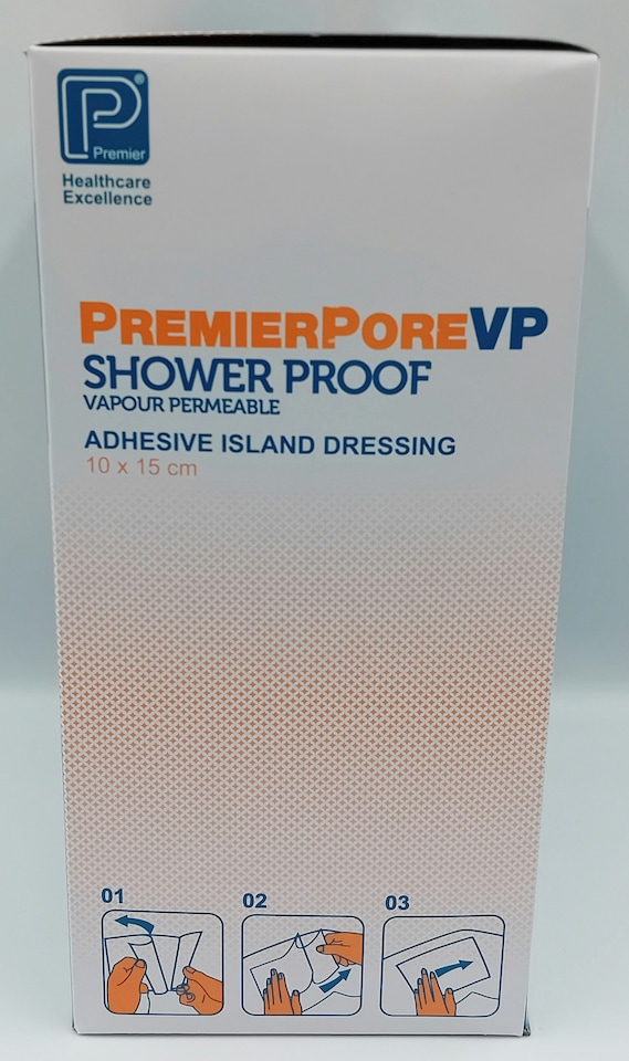 image 1 of Premierpore VP Adhesive Island Dressings 10cm x 15cm – Box of 50