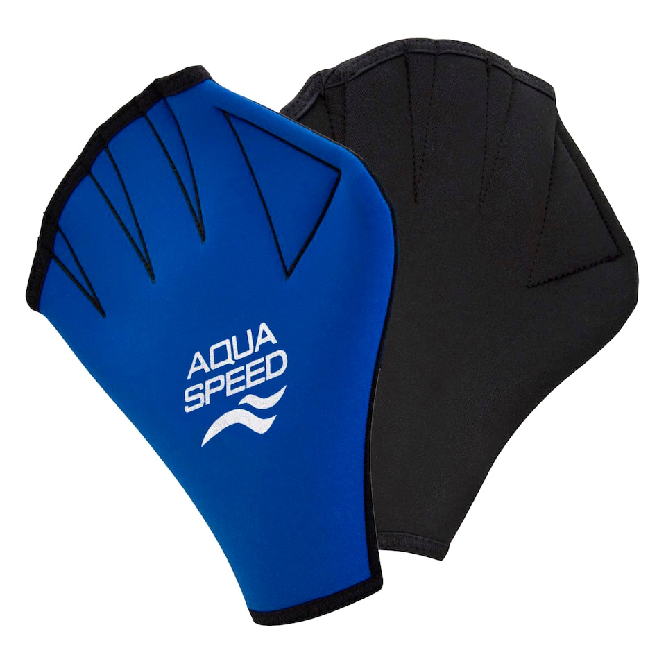 image 1 of Unisex Adult Swimming Gloves Neoprene Aqua Fitness Aqua Workout Gear | Blue | Blue | Medium | 1