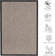 image 2 of KAV Door Mat Dirt Trapper - Durable Indoor and Outdoor Non-Slip Rug - Super Absorbent- Home, Office(Brown / Black, 60cm x 90cm)