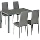image 1 of HOMCOM 5 Piece Dining Set Table and 4 Chairs Set for 4 Persons