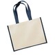 image 2 of Westford Mill Classic Jute Shopper Bag - Navy - One Size