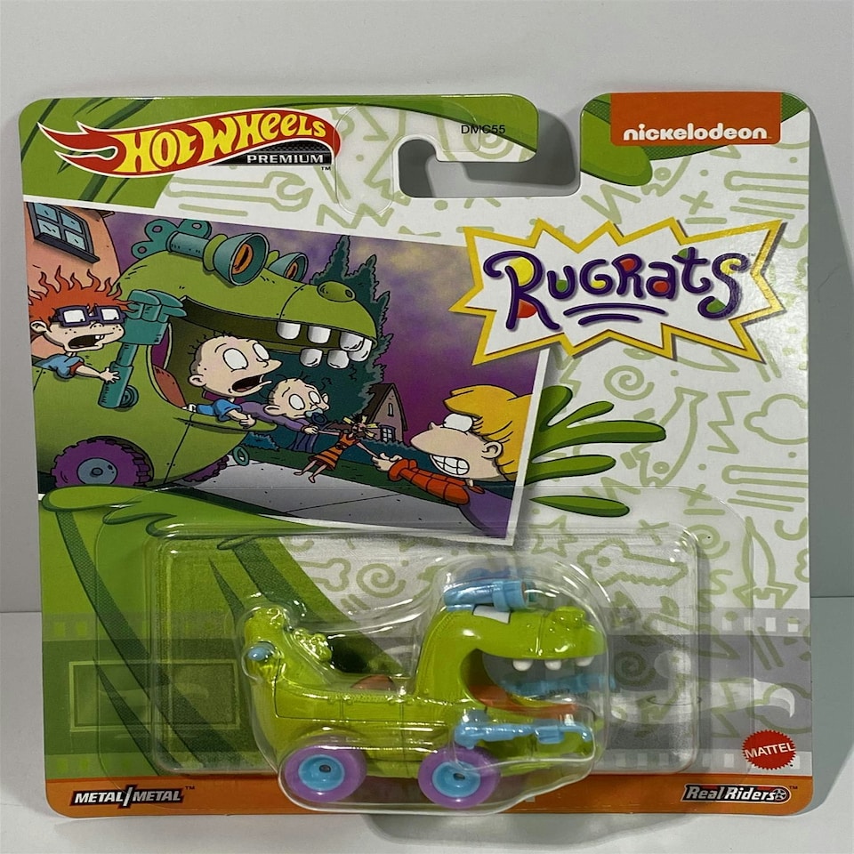 image 1 of Rugrats Reptar Wagon Hot Wheels Real Riders GRL61
