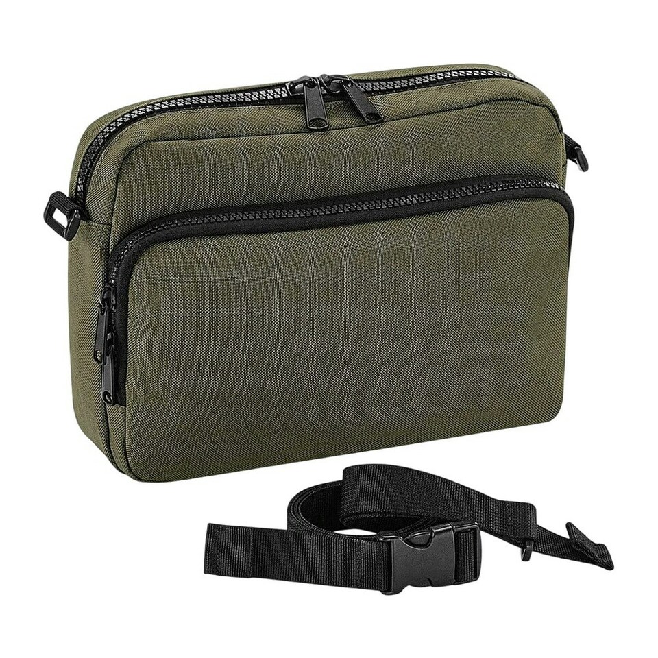 image 1 of Bagbase Modulr Multi Pocket 2 Waist Bag - Military Green - One Size Green