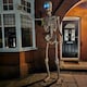 image 2 of GIANT 8ft (240cm) Standing Indoor Outdoor Animatronic Halloween Skeleton Decoration