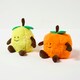 image 1 of Homescapes Lemon and Orange Doorstop Set of 2