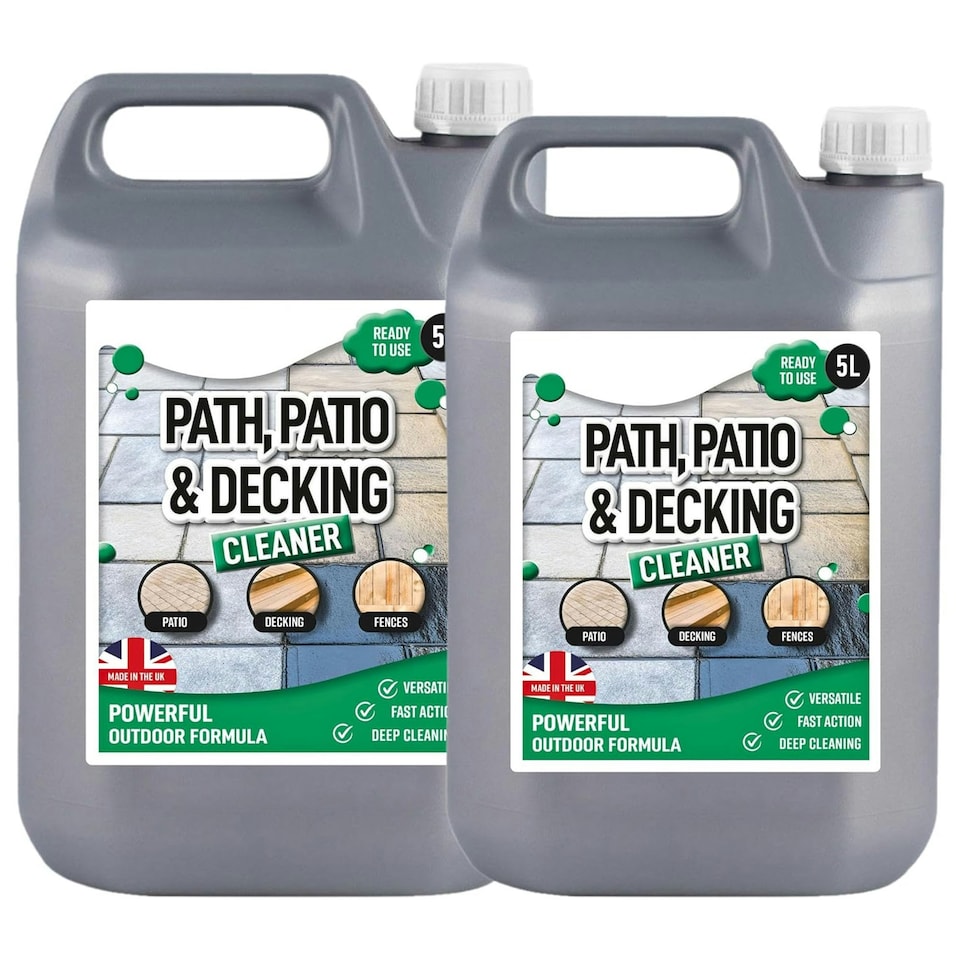 image 1 of 1 x 5L Patio & Decking Cleaner Removes Dirt, Grime & Stains Ready To Use