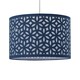 image 8 of Navy Blue Laser Cut 30cm Pendant Lightshade Blue