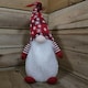 image 4 of Festive Christmas 66cm LED Lit Snowflake Sitting Gonk - Red