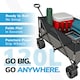 image 4 of 220L Foldable Utility Trolley Garden Home Camping Festivals No Assembly 220kg Load