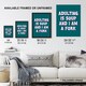 image 3 of Adulting Is Soup And I A Am Fork Teal Blue Funny XL Wall Art Print 24X32 In