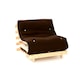 image 2 of 3ft Single Luxury Futon Mattress And Base Set in Chocolate/Cream