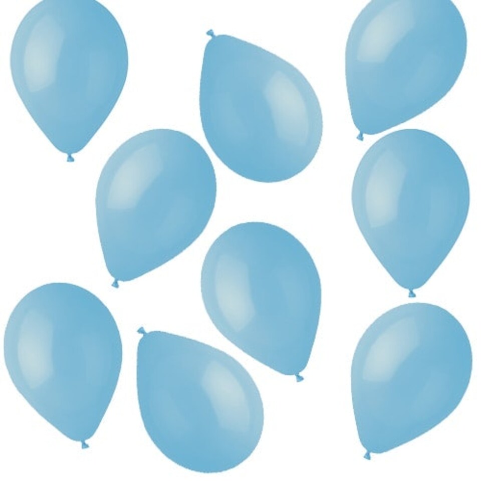 Baby Blue Biodegradable Mini Latex Balloons 13cm / 5 in - Pack of 50