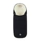 image 2 of Newborn Cocoon 2-in-1 Carrycot & Footmuff, Birth-6 Months, Universal Fit, Faux Fur Lining, Shower-resistant, Removable Head Support (Black)
