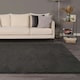 image 2 of OHS Soft Shaggy Textured Plush Carpet Floor Rug, 160x230cm - Charcoal