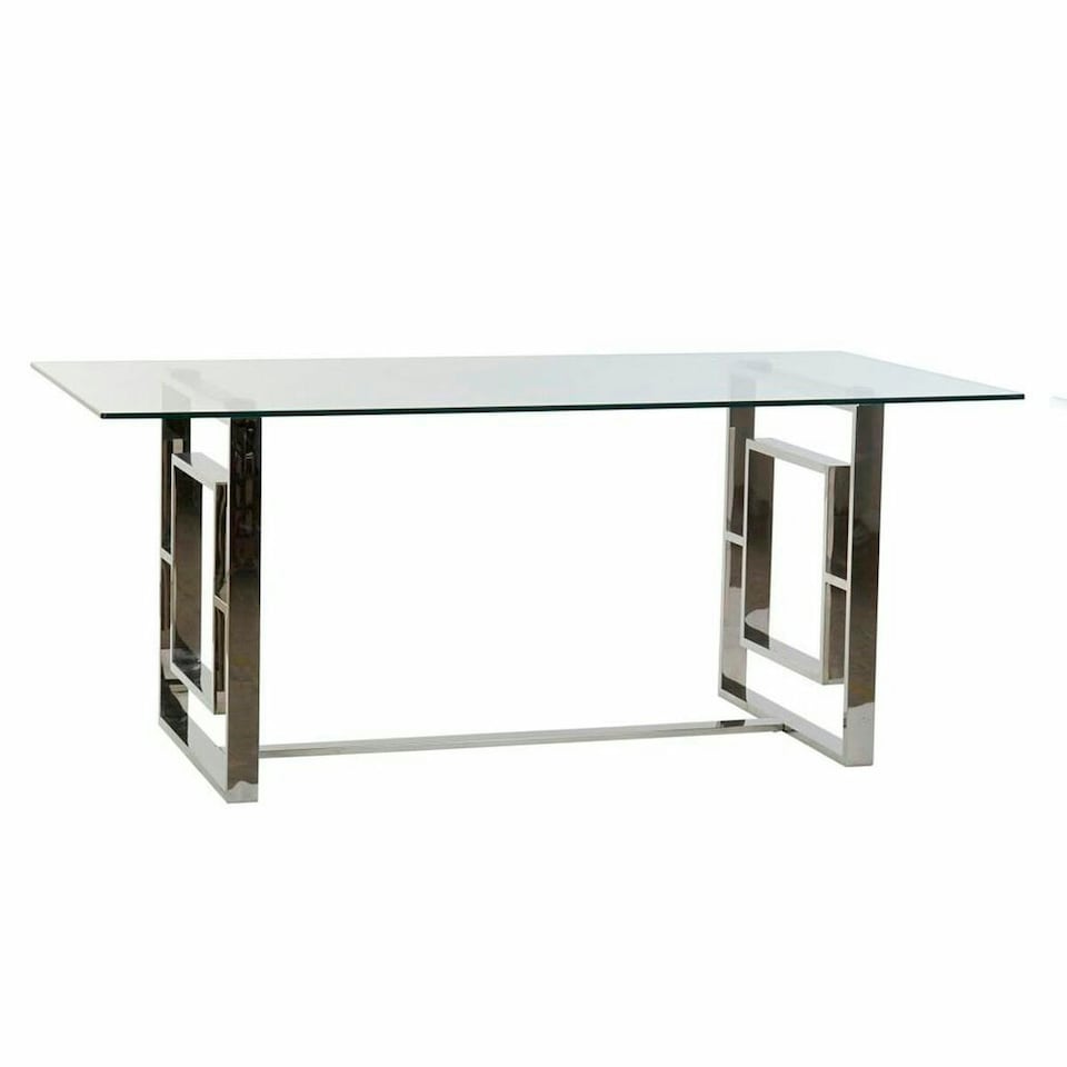 image 1 of Dining Table DKD Home Decor Crystal Steel (180 x 90 x 75 cm) N/A