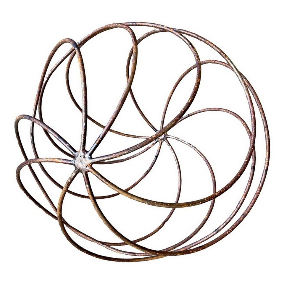 image 1 of Sphere Plant Pins/ Garden Art - Bare Metal/Ready to Rust