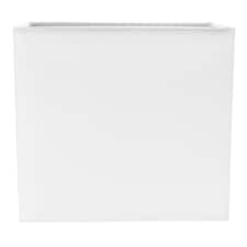 Contemporary and Stylish White Linen Fabric Rectangular Lamp Shade | White | 12"