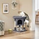 image 2 of Yaheetech 59 cm 2-Level Cat Tree with Condo Dark Grey
