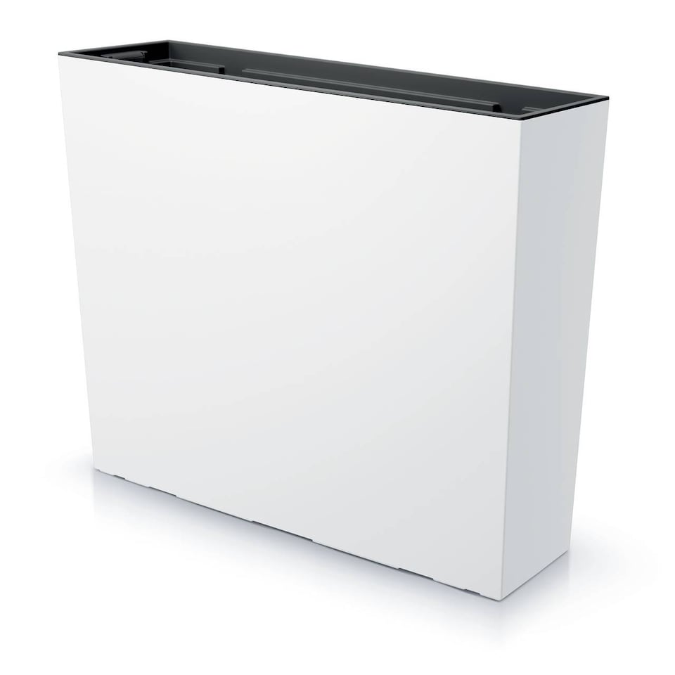 image 1 of 58cm Urbi Case Tall Rectangular Planter | White | White & Set of 1 | 1