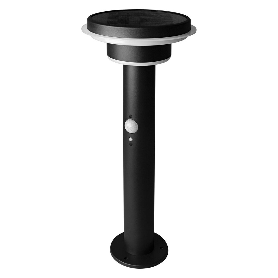 image 1 of OSRAM ENDURA Style Solar Post Outdoor Light Black Black