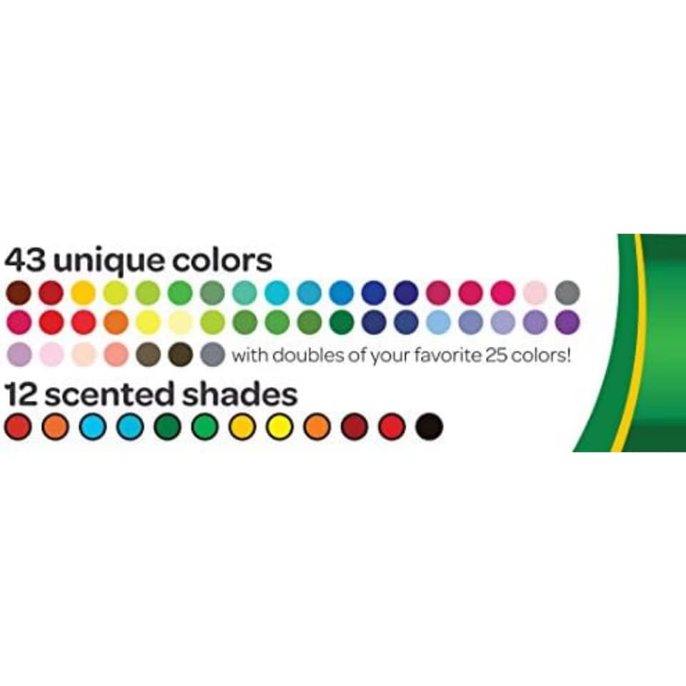 image 1 of Crayola Washable Markers Set 80 Count