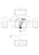 image 2 of Balterley Dual Flush Pneumatic Concealed Cistern with Flush Button, 305 x 364 x 164mm, Black