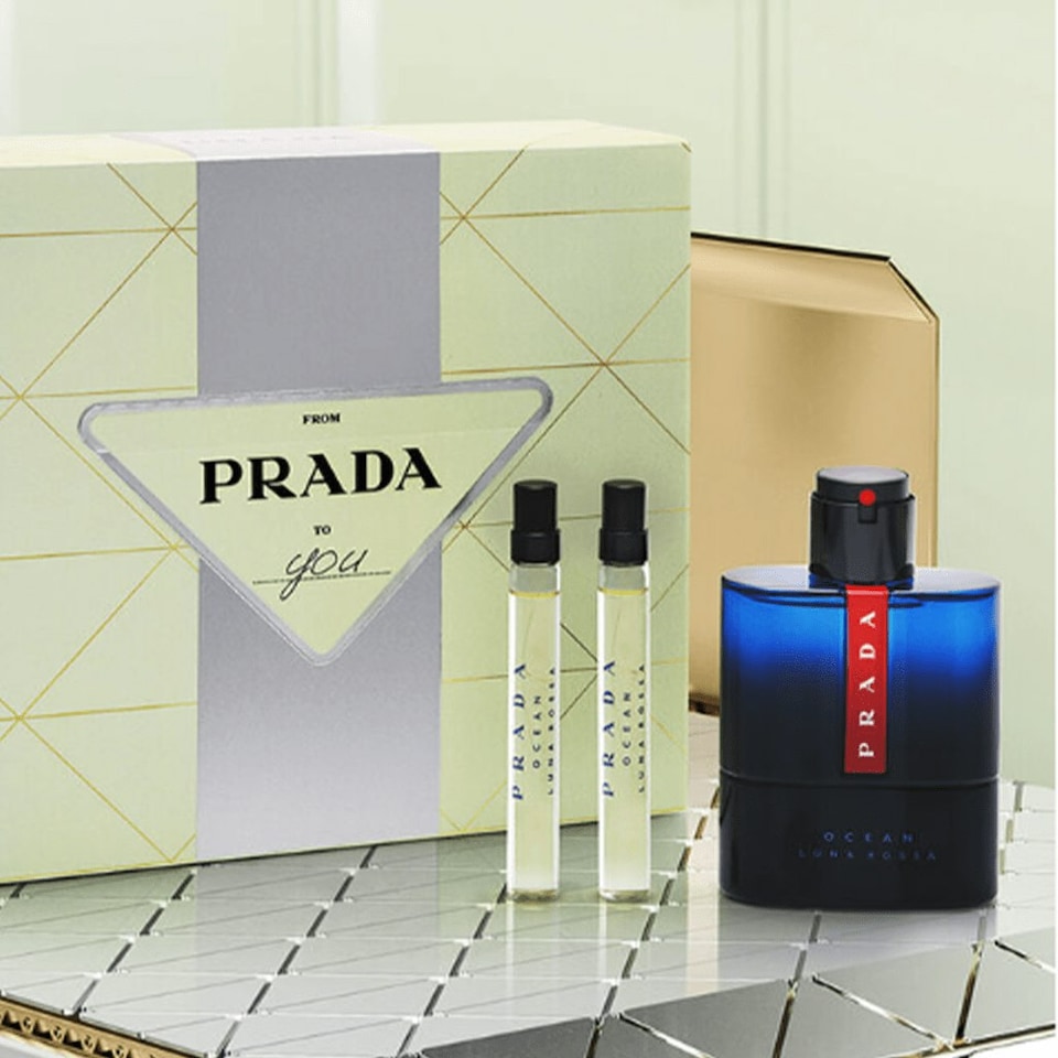 image 1 of Prada Luna Rossa Gift Set 100ml EDT-S + 10ml EDT-S x2