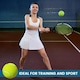 image 5 of BLUOM Pack Of 12 Tennis Balls Pack with Mesh Carry Bag for All Courts Pressureless