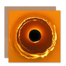 Little World Solar Eclipse Gold Art Card