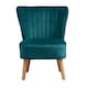 image 1 of Arezza Velvet Accent Chair - Teal
