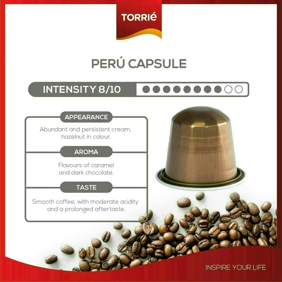 image 1 of Peru Aluminium Nespresso ® Compatible Coffee Capsules (120 Pods)