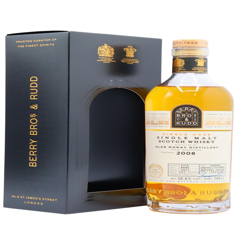 Glen Moray - Berry Bros & Rudd - Single Cask No. 5710 2008 14 year old Whisky