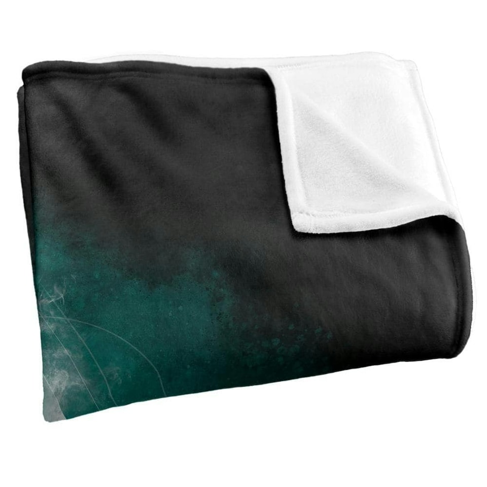 image 1 of Harry Potter Deathly Hallows Watercolour Blanket - Multicoloured - One Size