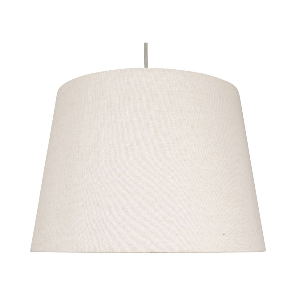 image 1 of Linen - Natural Linen 31cm Lightshade for Pendant or Lamp Brown