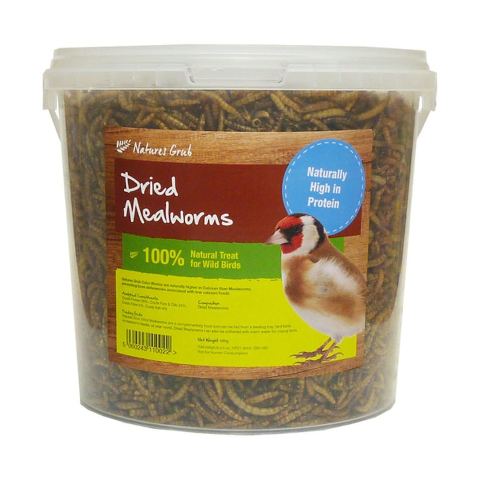 image 1 of Natures Grub Dried Mealworms - May Vary - 200g