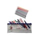 image 3 of Stationery Filled Blue Zip 13x5" Pencil Case with Colouring Pencils