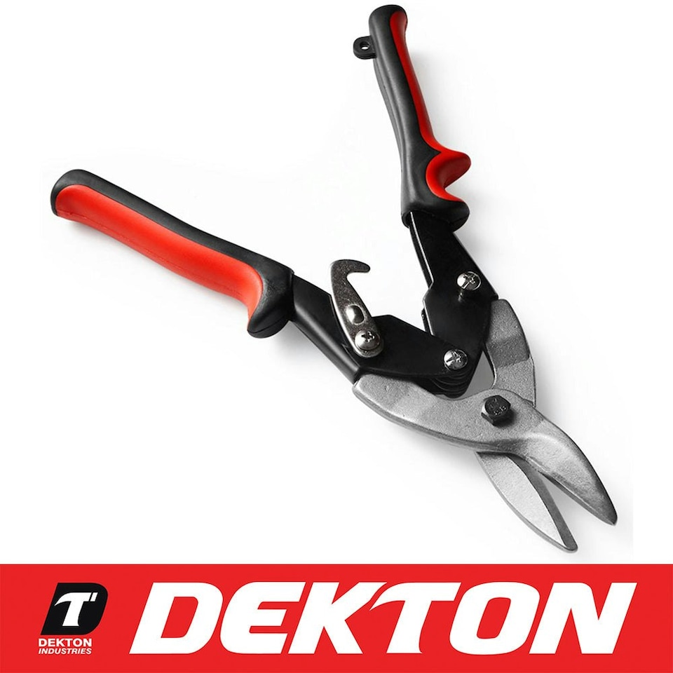 image 1 of Dekton 250mm Straight Cut Aviation Tin Snip Cut Cutting Shear Sheet Metal 10"