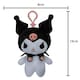 image 2 of Hello Kitty Soft Toy Clip On Kuromi Cute Plush Huggable Cuddly 12cm Black