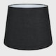 image 2 of ValueLights Modern Tapered Table Floor Lamp Light Shade With Black Fabric Finish
