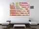 image 4 of American Flag Flare (Canvas Print) | Cream