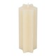 image 1 of Cream Starry Night Star Shaped Taper Candle - Unscented Cream