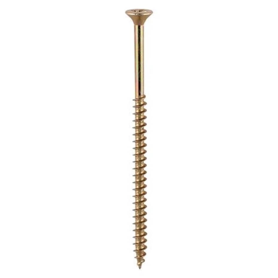 image 1 of Timco - Solo Woodscrews - PZ - Double Countersunk - Yellow (Size 6.0 x 150 - 35 Pieces)