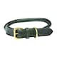 image 1 of Weatherbeeta Rolled Leather Dog Collar - Black - M